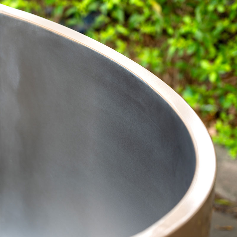 Bak Mandi Dingin Stainless Steel 304 Penuh Champagne Gold