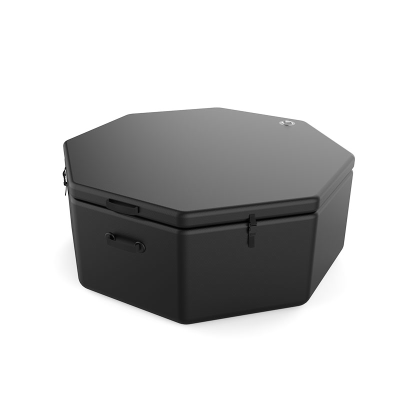 Octagon pod dingin yang berdiri sendiri untuk mandi es