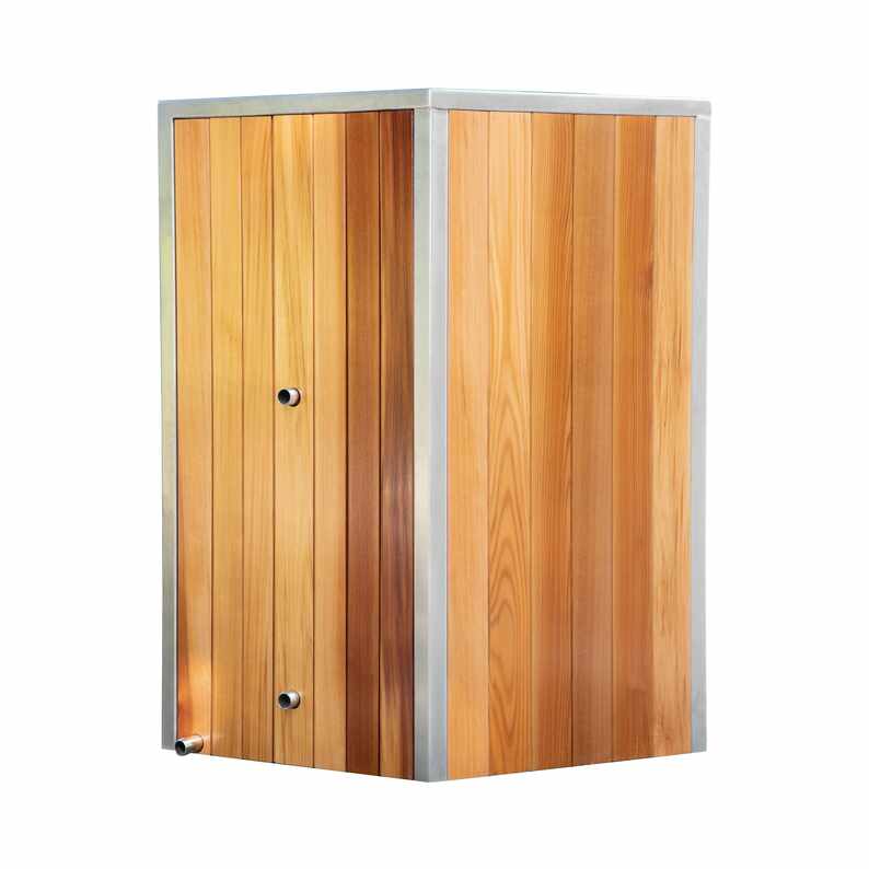 Bak Mandi Cedar Cold dengan Tangga Akses