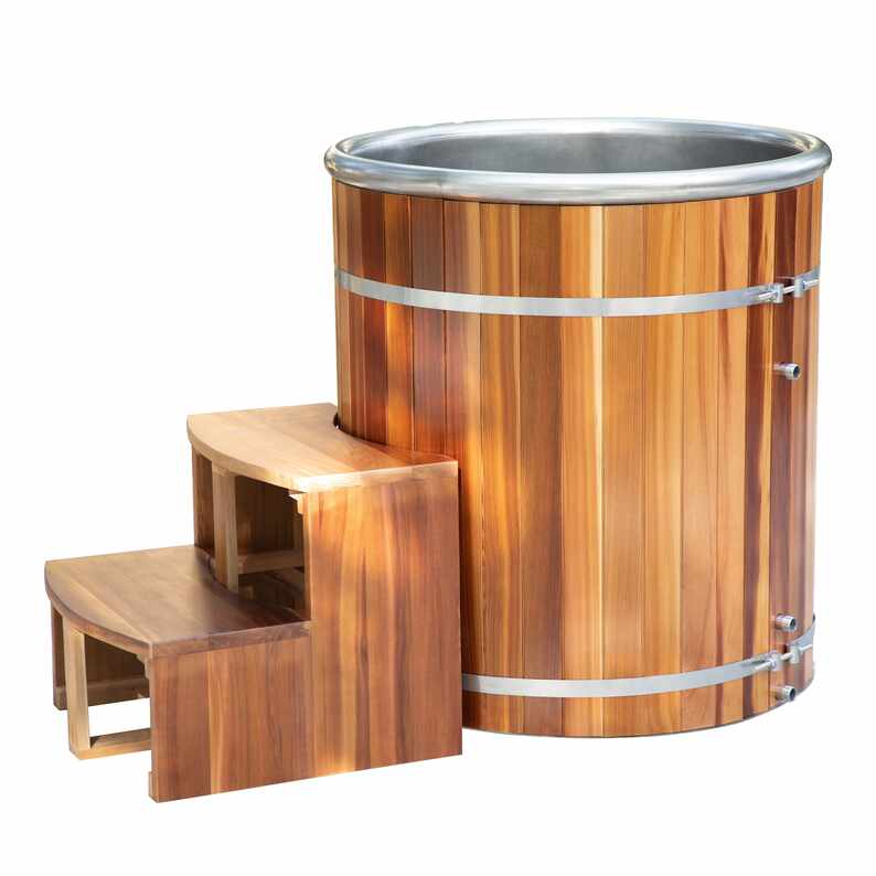 Bak Pemulihan Kompak Cedar Dingin Bulat Merah Bak Pemulihan Kompak Cedar Dingin Bulat Merah